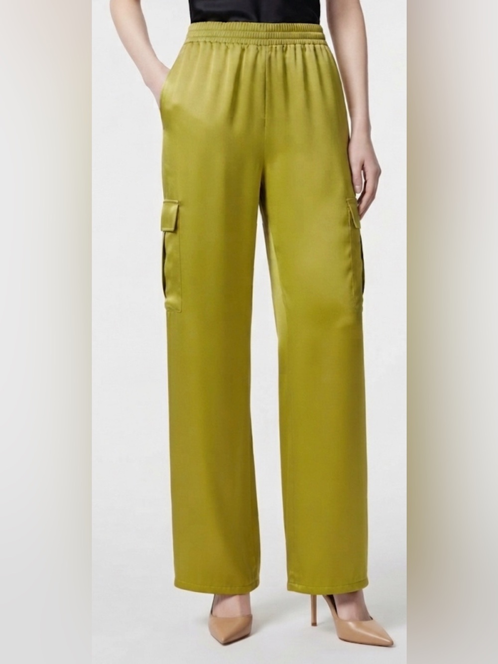 Beautiful HAUTE MONDE SATIN PANTS